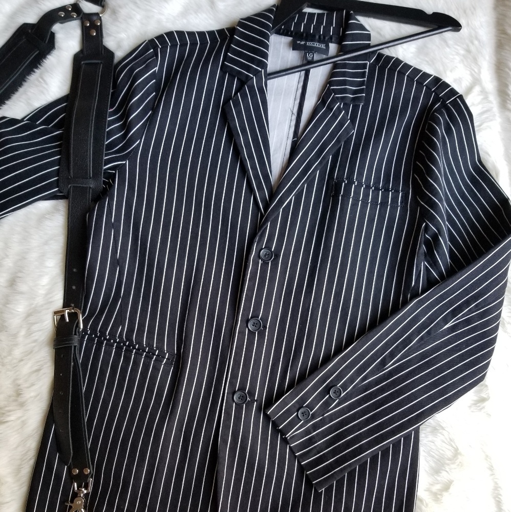 XXX RUDE Striped Blazer